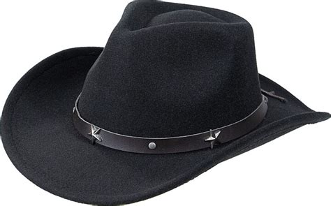 rolled brim cowboy hat|INOGIH Classic Black Western Felt Roll